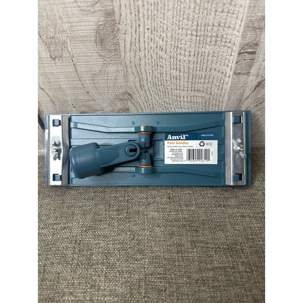 Anvil Pole Sander With Spring-Loaded Easy-Release Clamps 9" X 3.5"